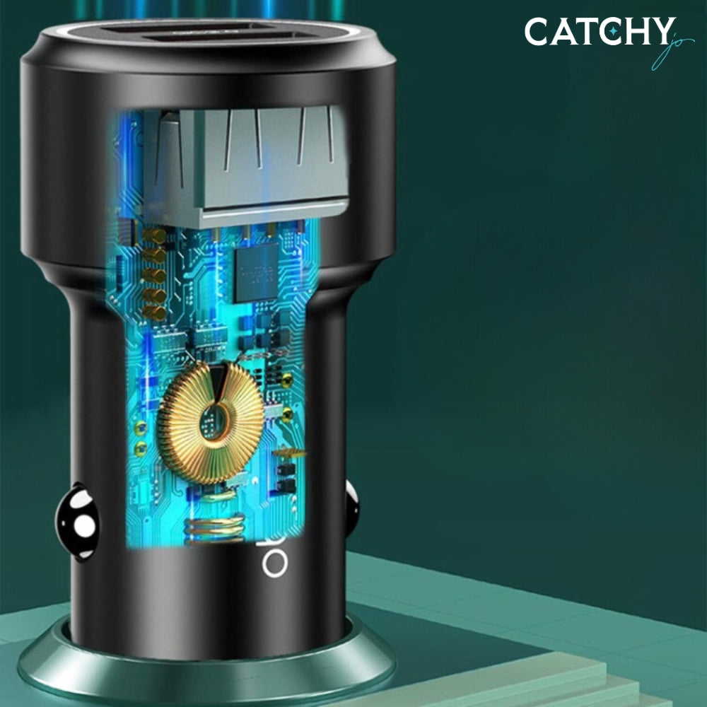 YESIDO Y43 Dual USB Port Car Fast Charger (36W)