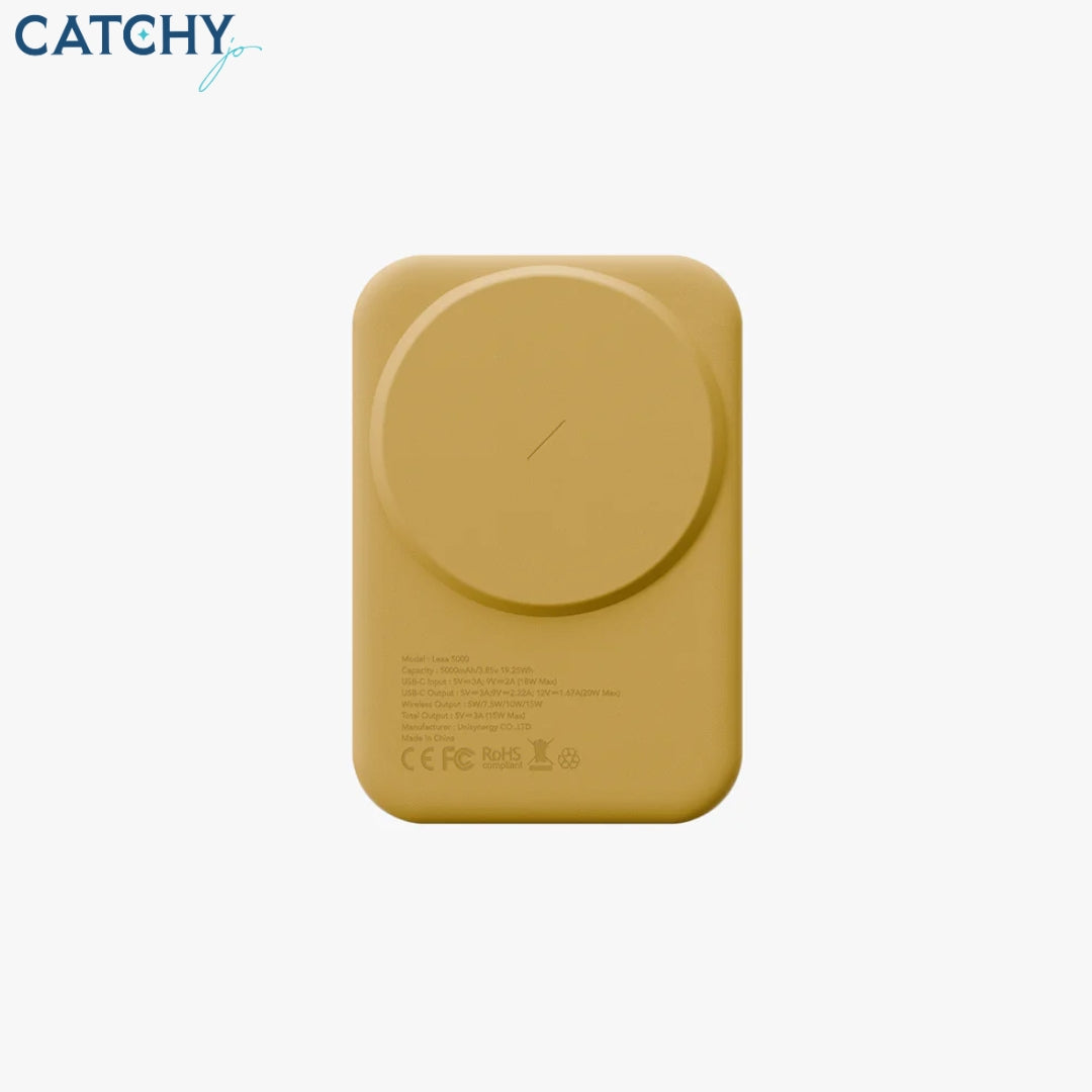 UNIQ Lexa Premium Leatherette Magnetic Power Bank (5000mAh)