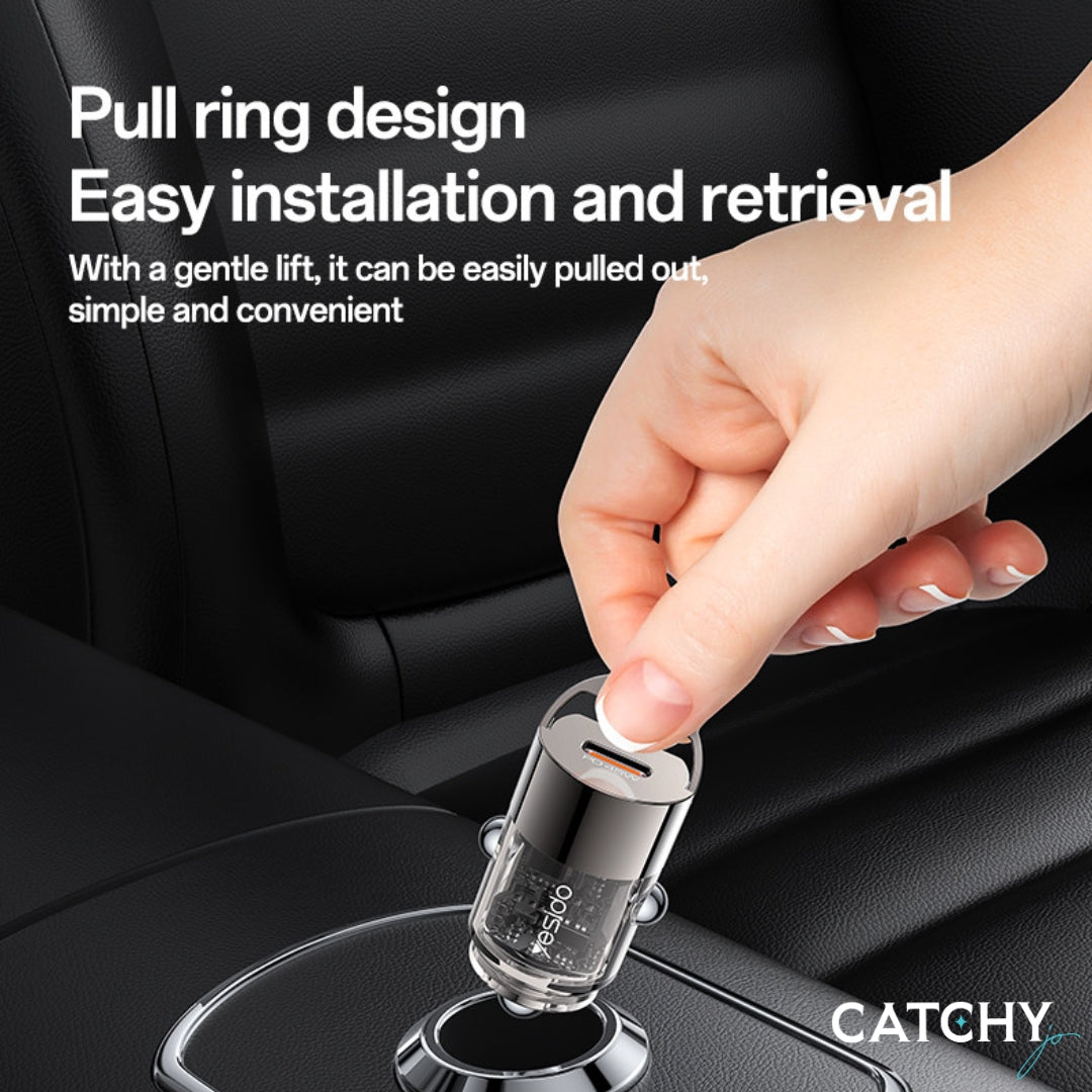 YESIDO Y67 Type-C Fast Charging Mini Car Charger (45W)