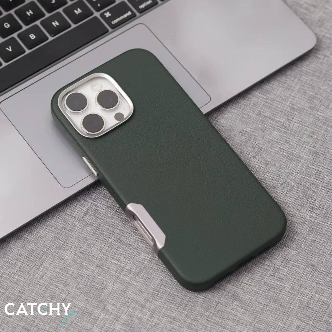 Luxury iPhone Shockproof Leather Mobile Case