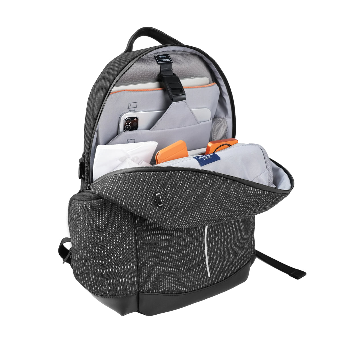 WiWU Anti-Theft Fingerprint Lock Backpack