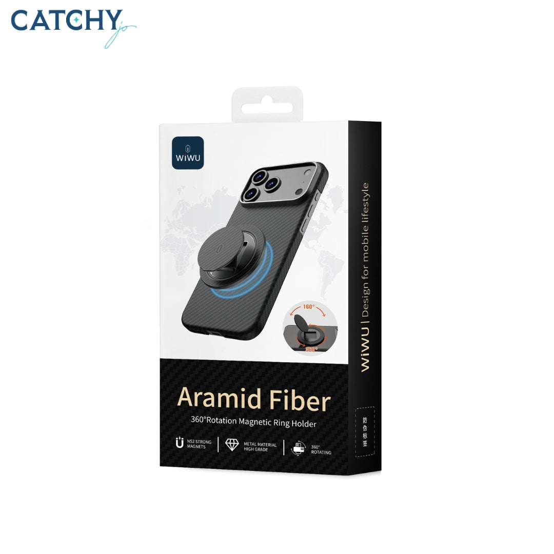 WiWU MW-008 Warriors Aramid 360° Rotatio Magnetic Ring Holder
