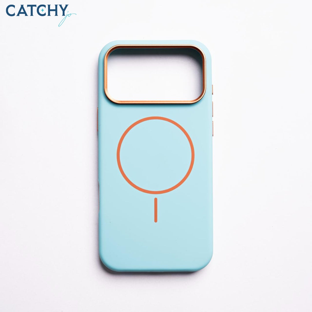 iPhone Silicone MagSafe Slim Case With Metal Camera Frame (2)