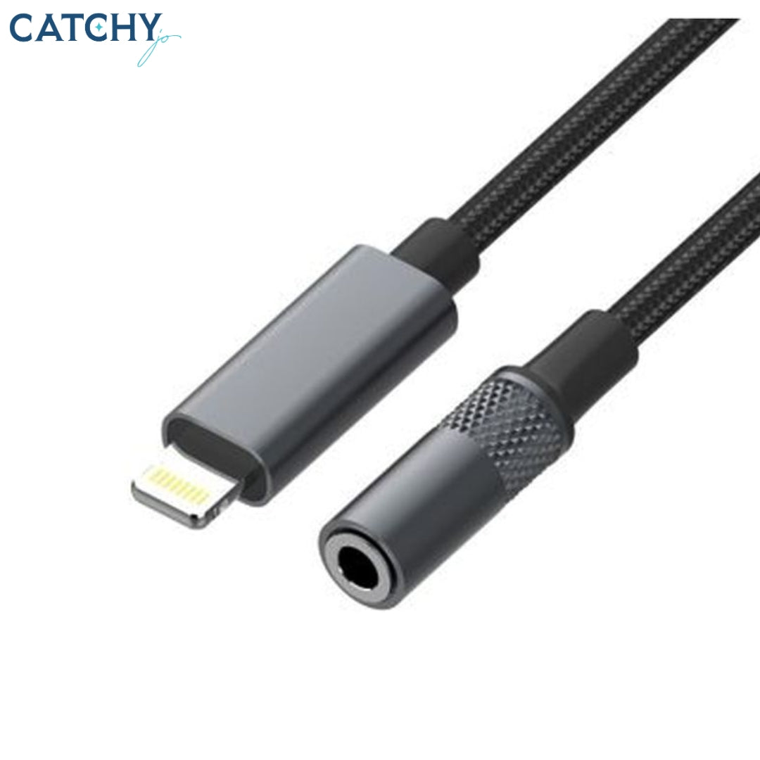 LDNIO LSY80I كابل محول صوتي بمنفذ 3.5mm أنثى إلى Lightning