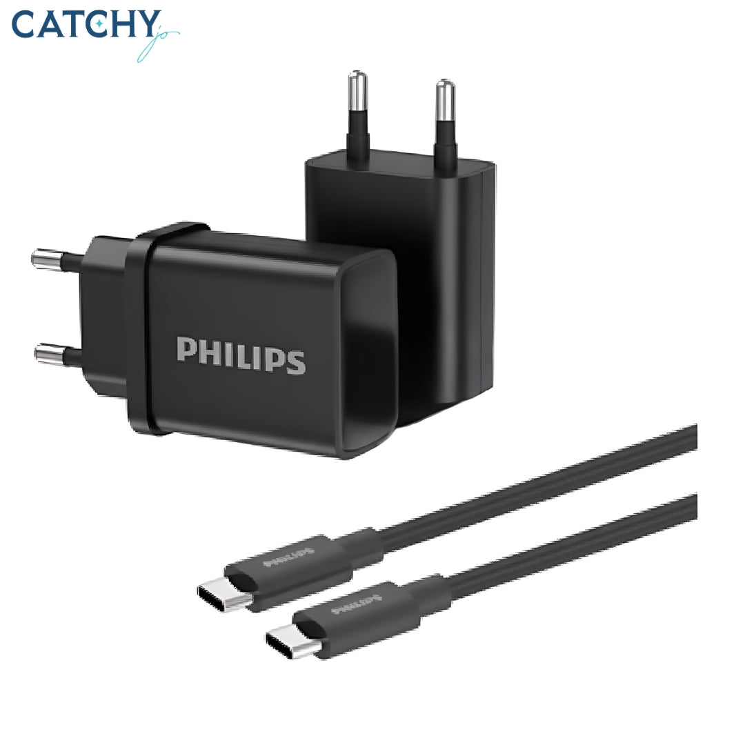 Philips Wall Charger With Type-C Cable DLP5312NB (30W)