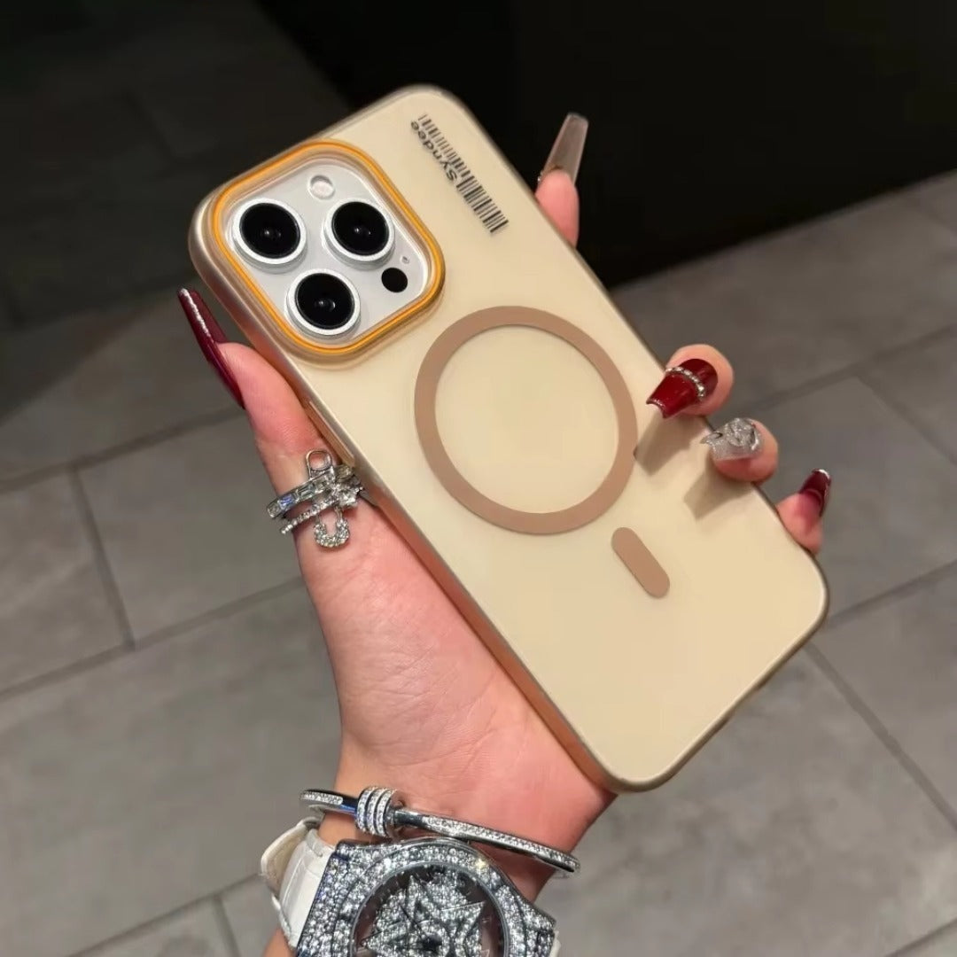 iPhone Sand Magnetic Transparent Case