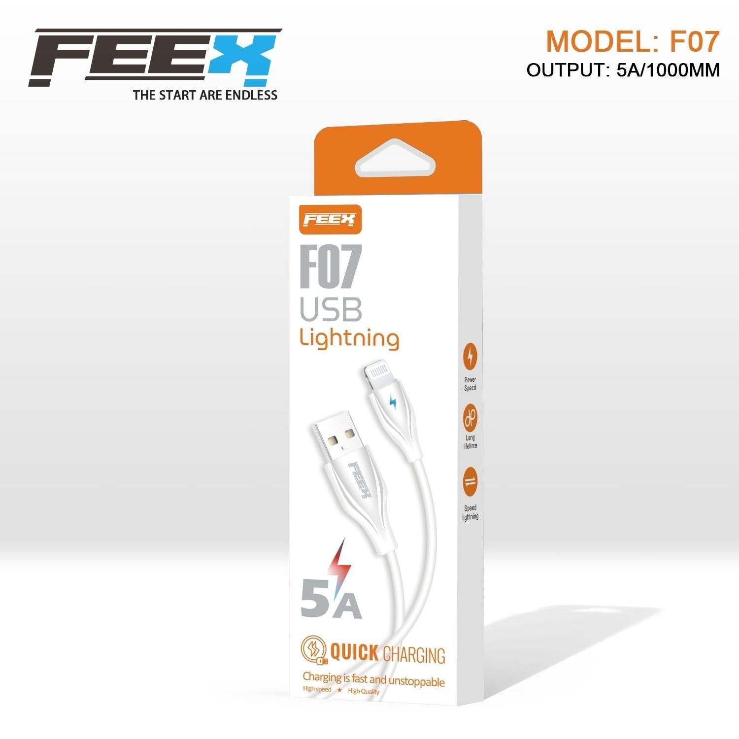 FEEX F07 كابل بيانات USB إلى Lightning
