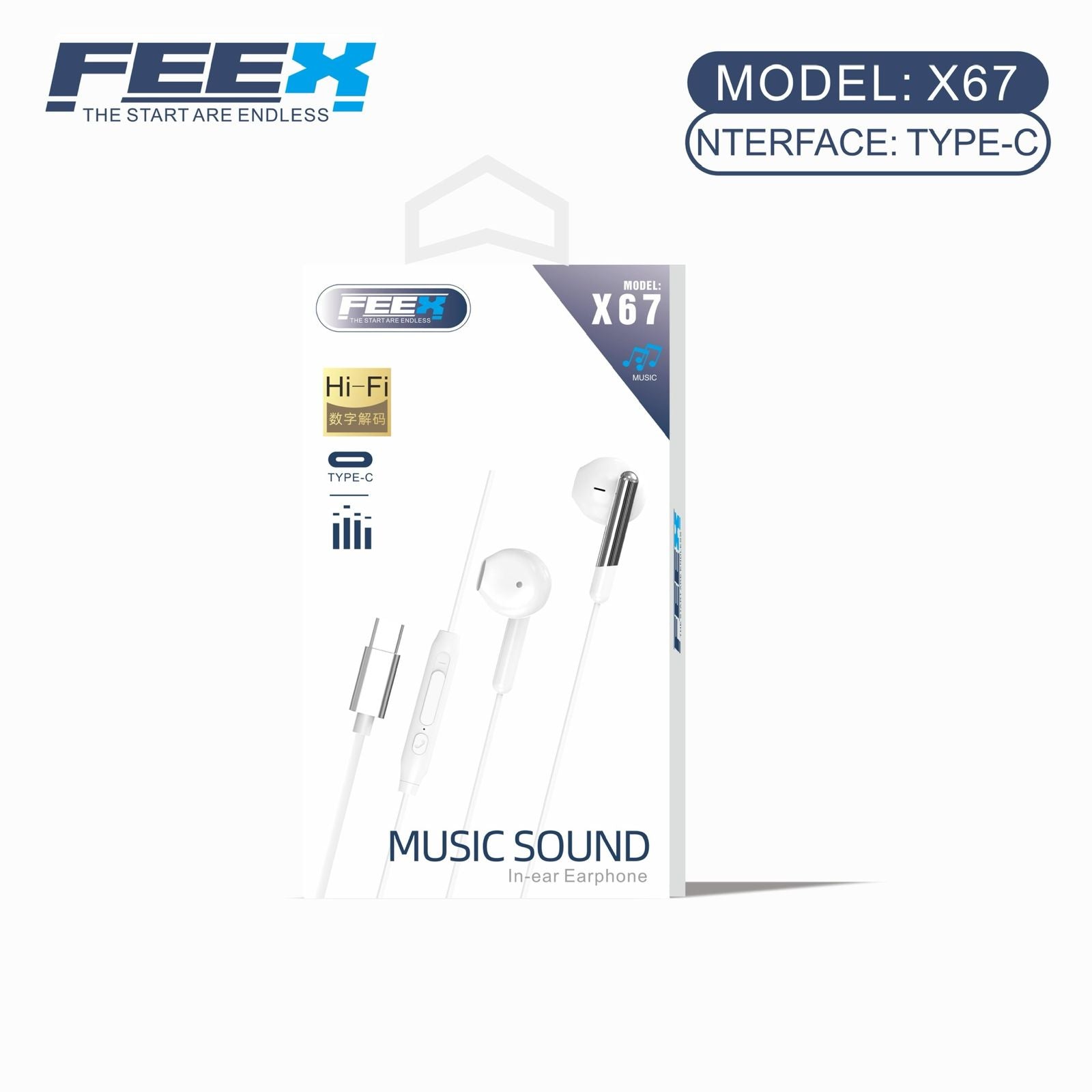 FEEX X67 Type-C Earphones