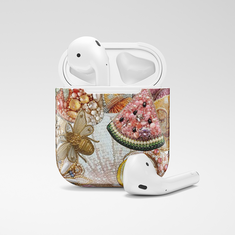 Personalized Fruit Beads Printed Airpods Case (Design)