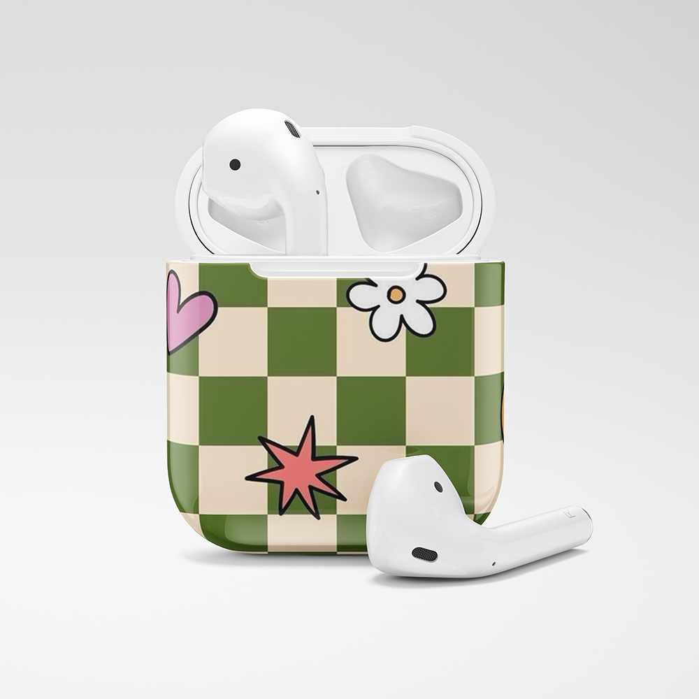 Personalized Funky Green Airpods Case (Design)
