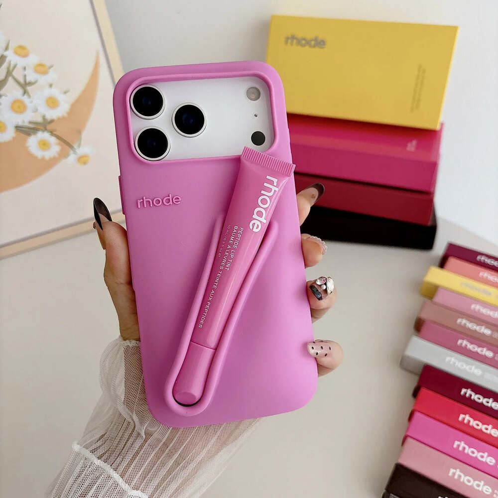 iPhone Rhode Hayley Lip Gloss & Silicone Case