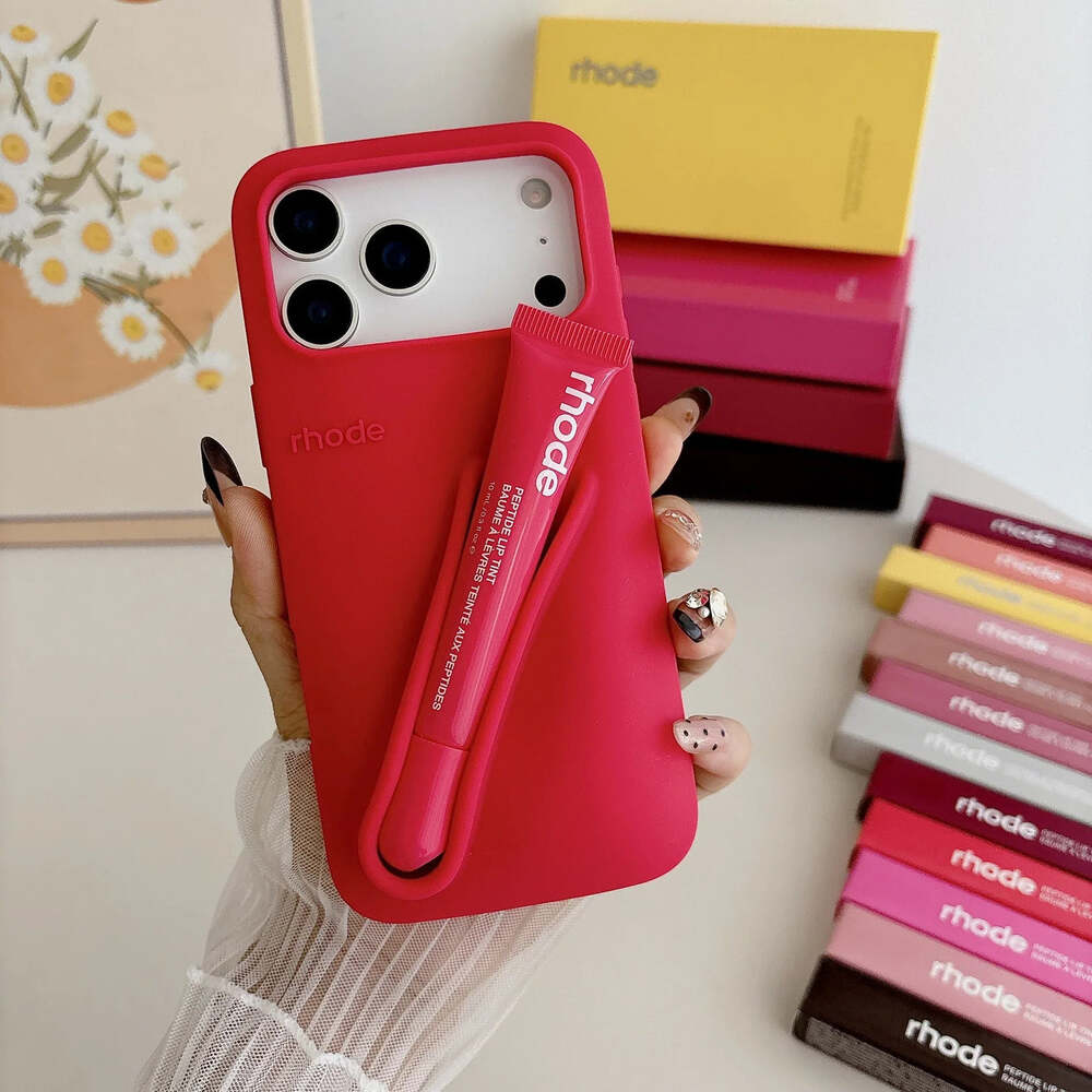 iPhone Rhode Hayley Lip Gloss & Silicone Case