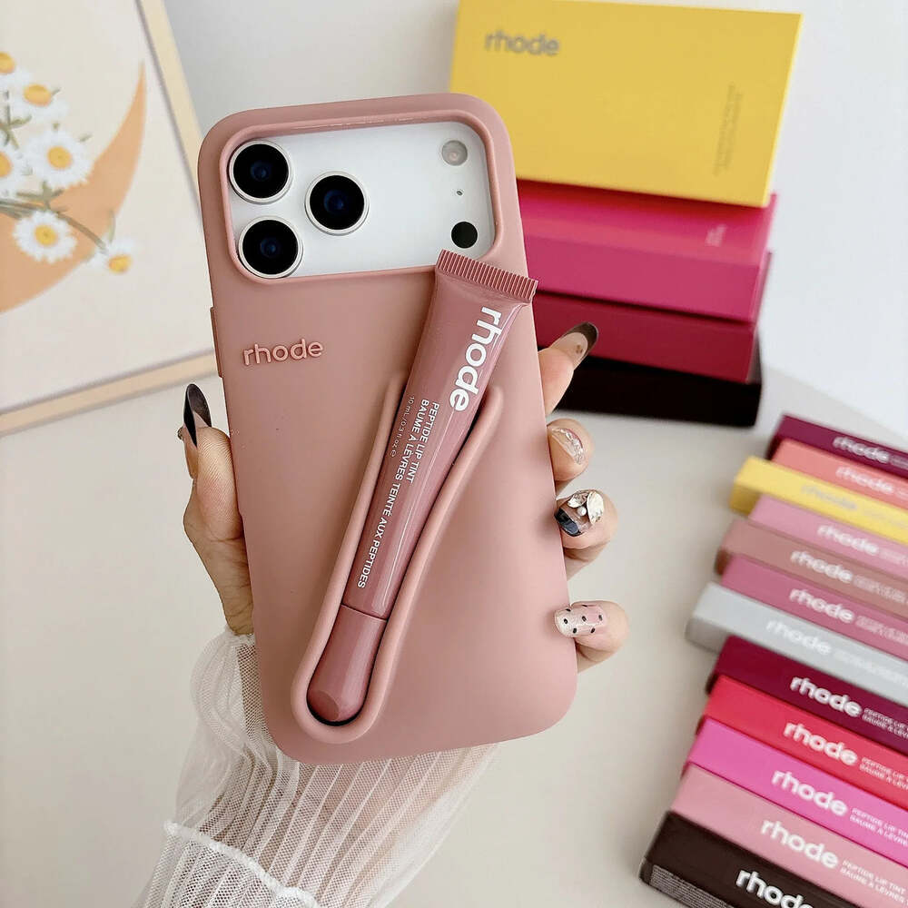 iPhone Rhode Hayley Lip Gloss & Silicone Case