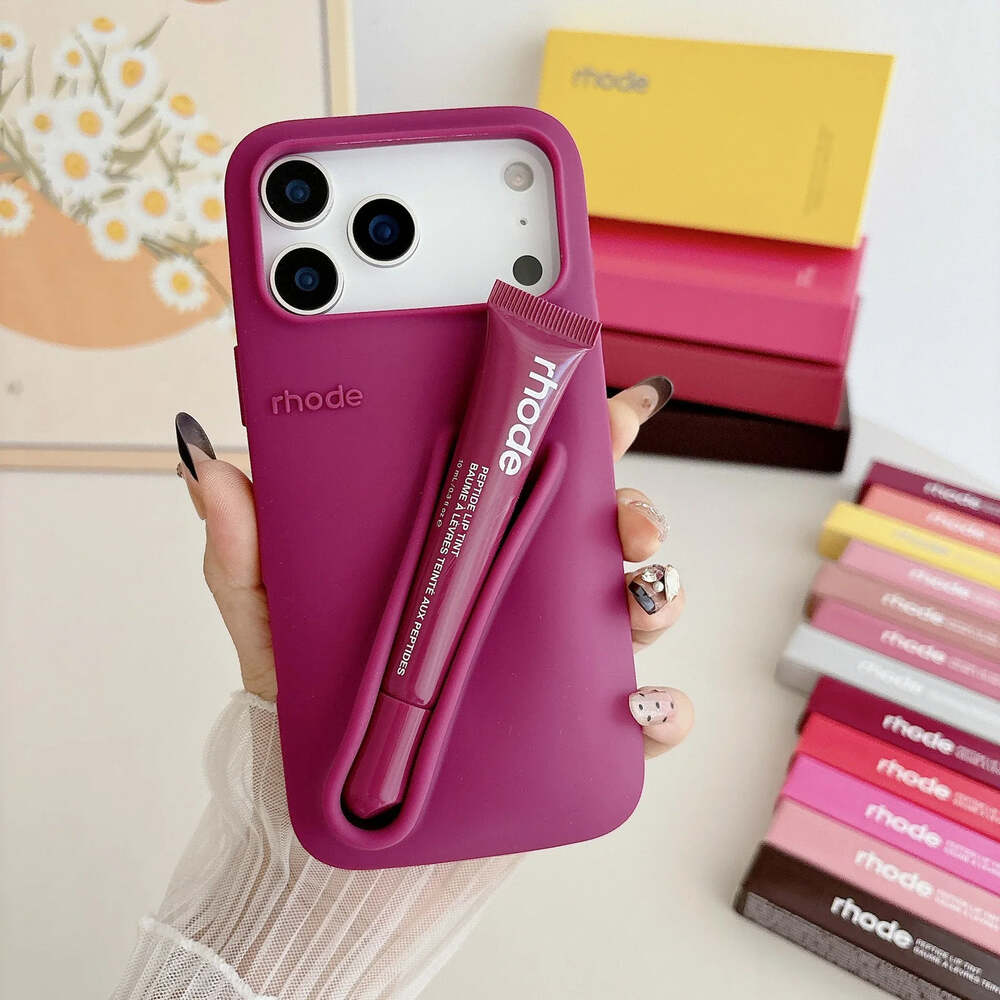 iPhone Rhode Hayley Lip Gloss & Silicone Case