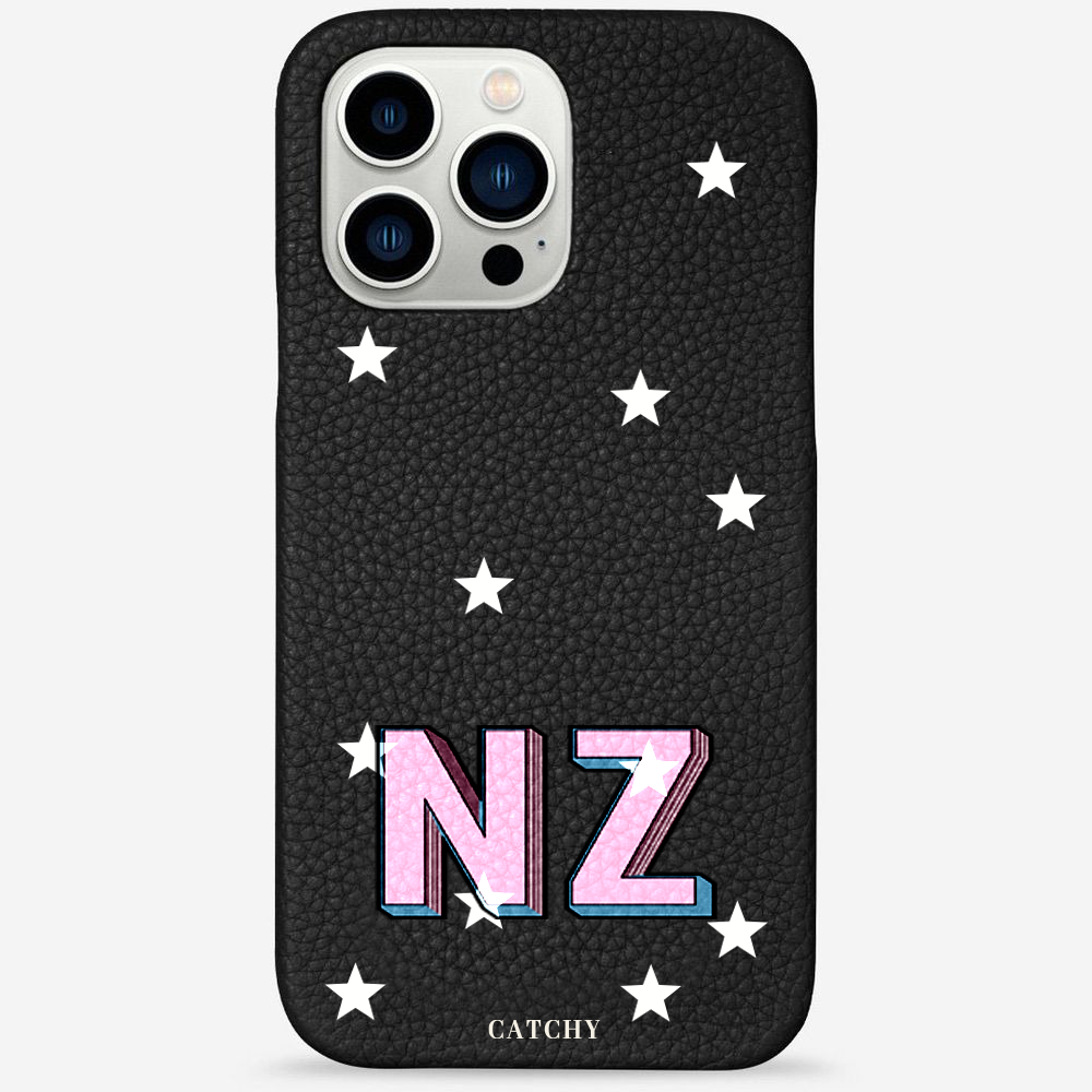 iPhone Leather NZ Stars Case - Main Image