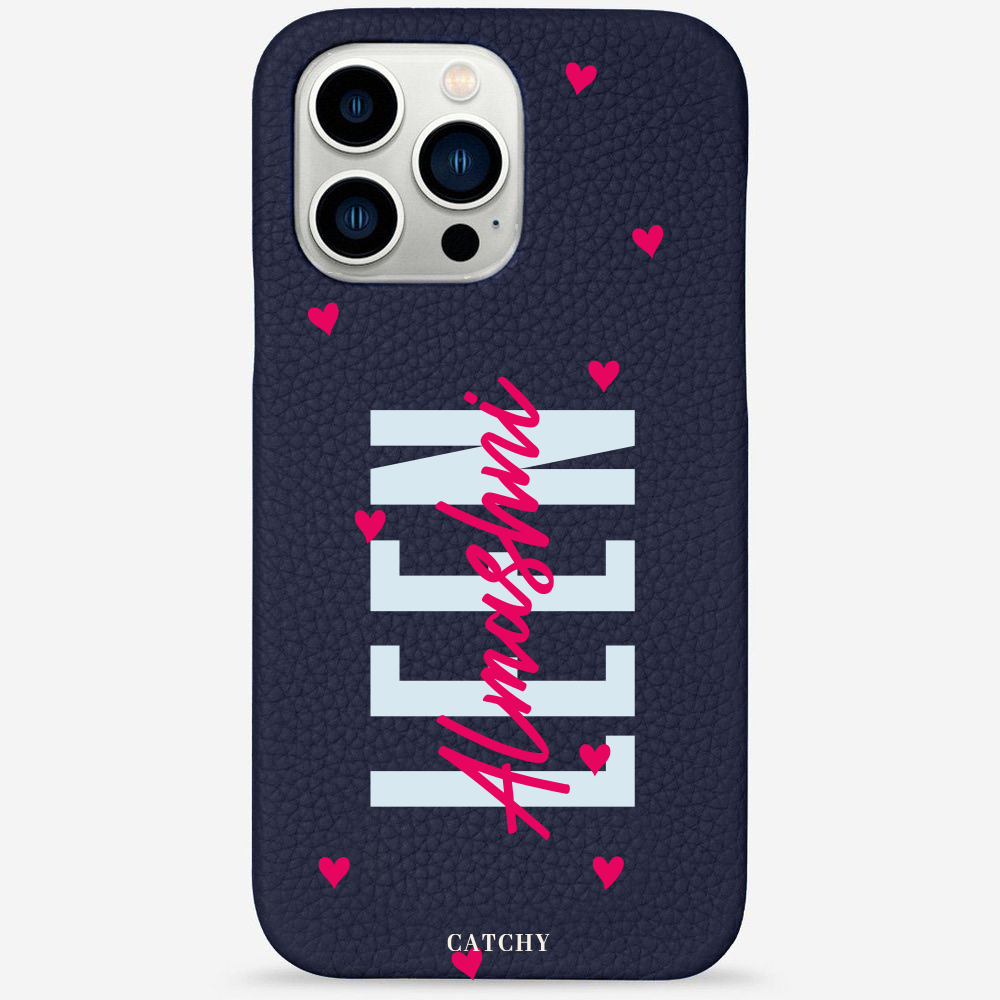 iPhone Leather Leen Heart Case (Design)
