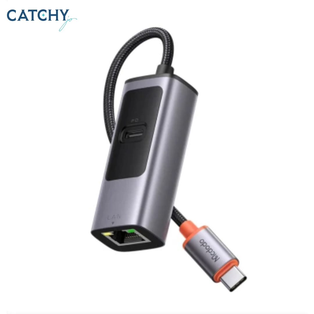 MCDODO HU-0680 2 in 1 PD+LAN Port USB Type C USB Adapter (100W)