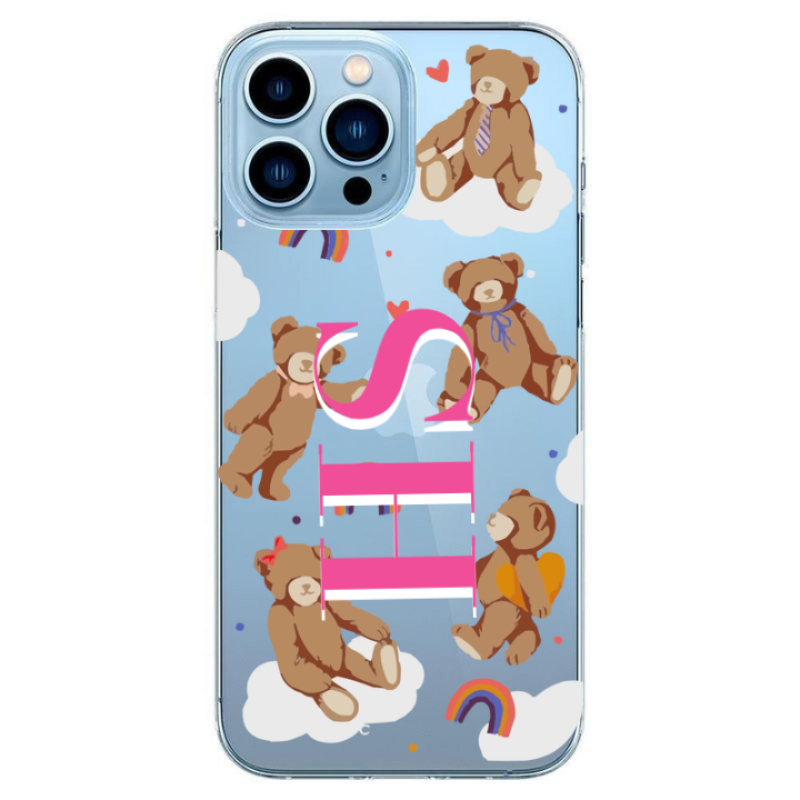 Teddy Bear With Initials Case (Customized)