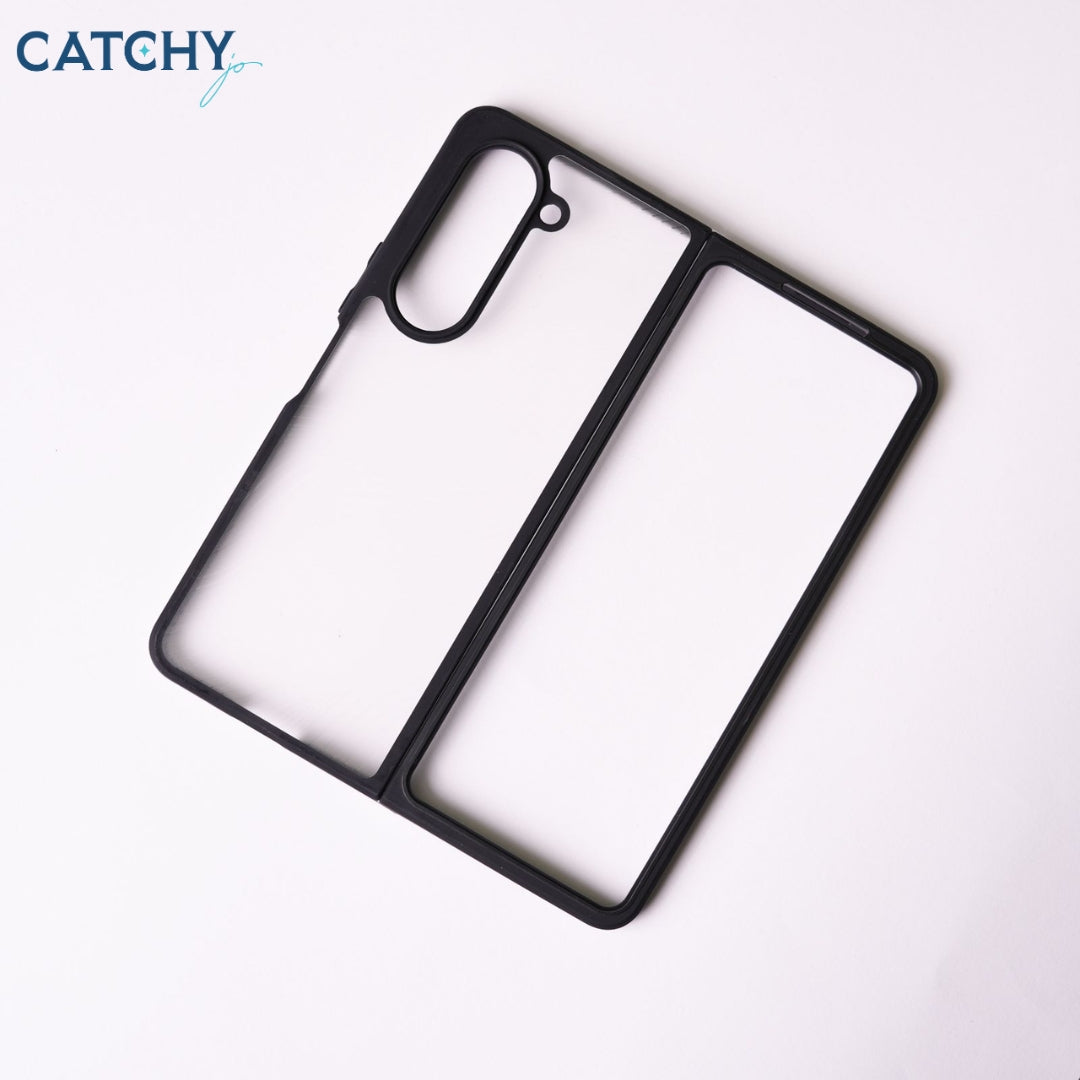 Samsung Fold Clear Case With ColorFul Edges