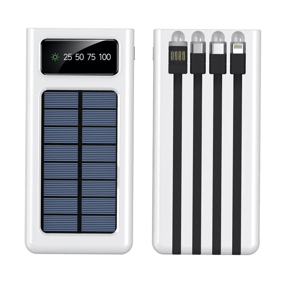 Power Bank With Solar Panel (20Kmah)