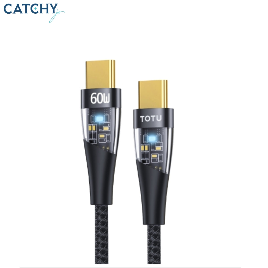 TOTU BT-018 Ming Series Type-C to Type-C Fast Charging Data Cable (60W)