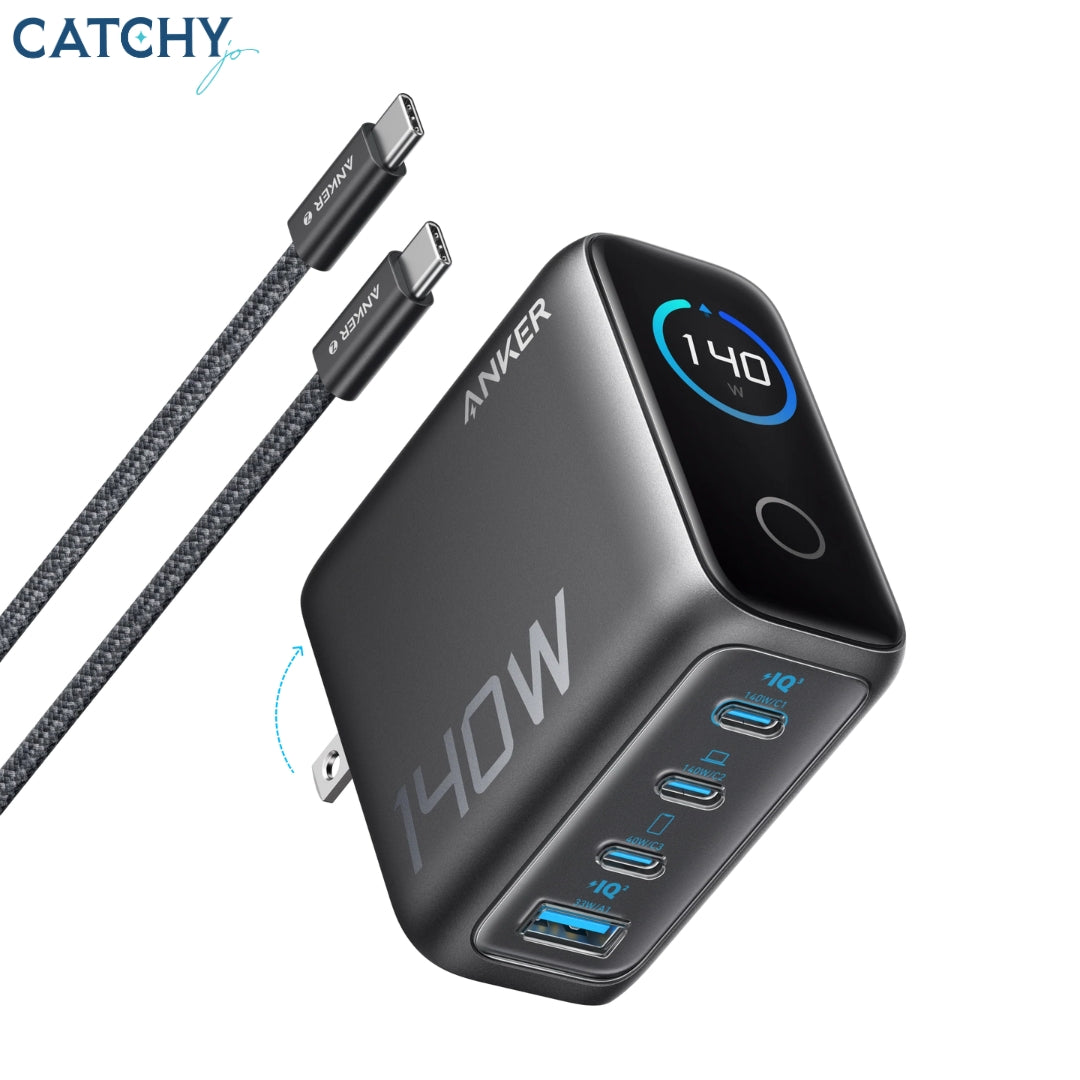Anker Laptop Charger 4 Ports With USB-C Cable (140W)