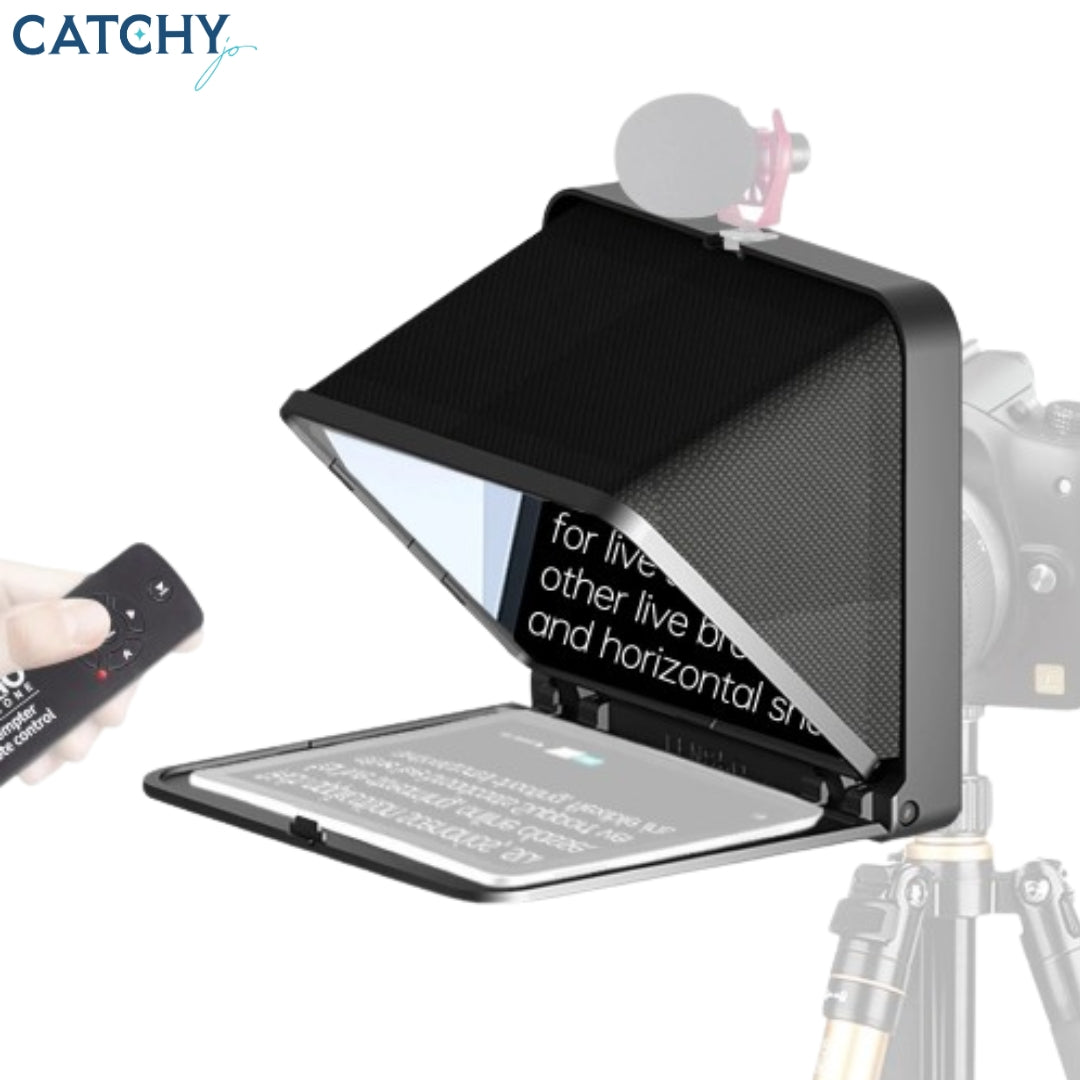 LENSGO TC7 8” Portable Teleprompter with Remote Control