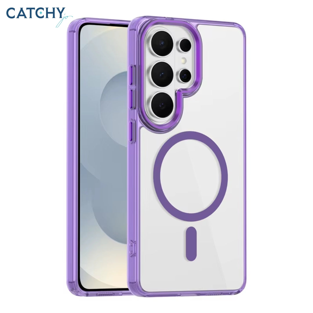 Samsung Clear Transparent Shockproof Magnetic Case