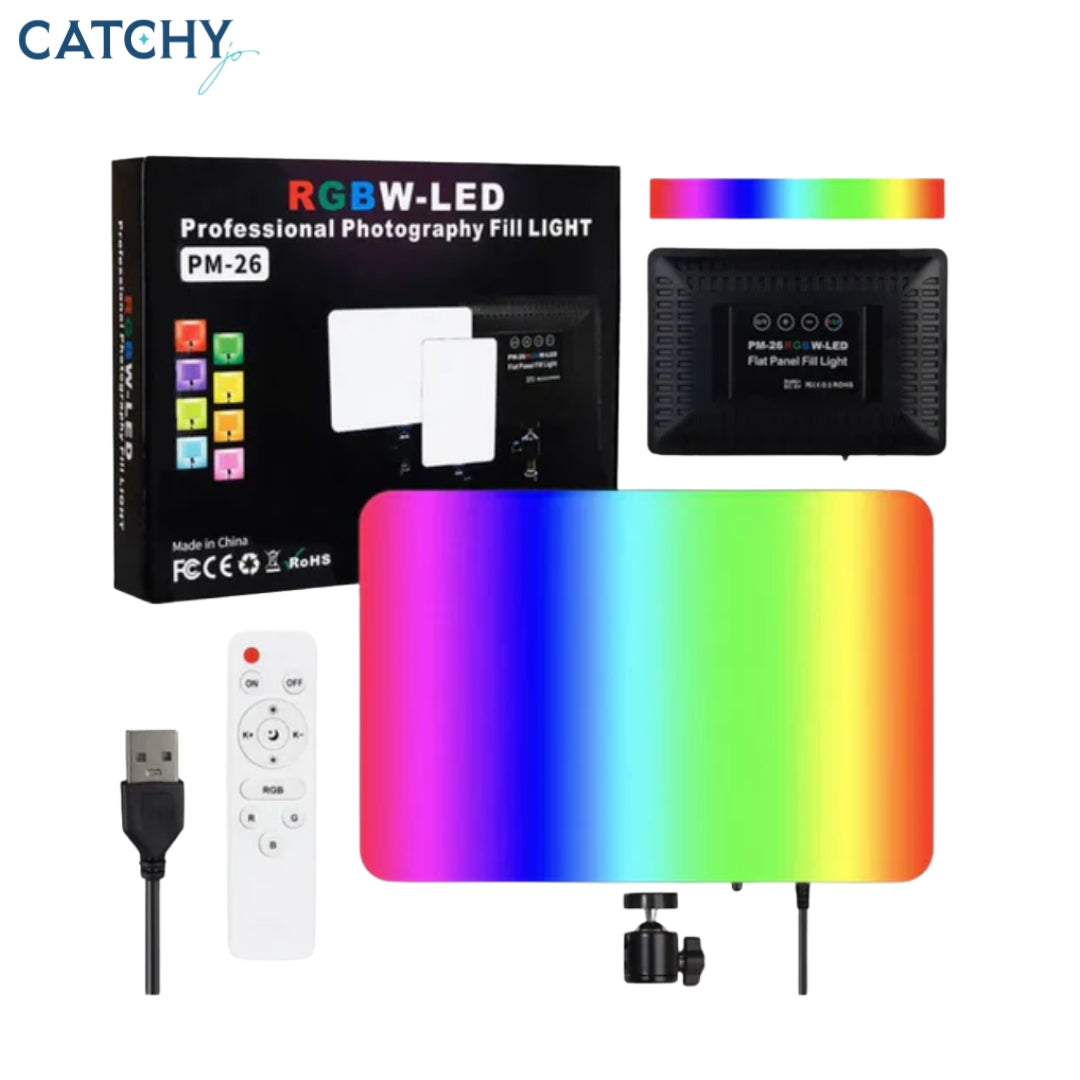 RGBW-LED PM-26 Professional Photography Fill Light With Remote Control