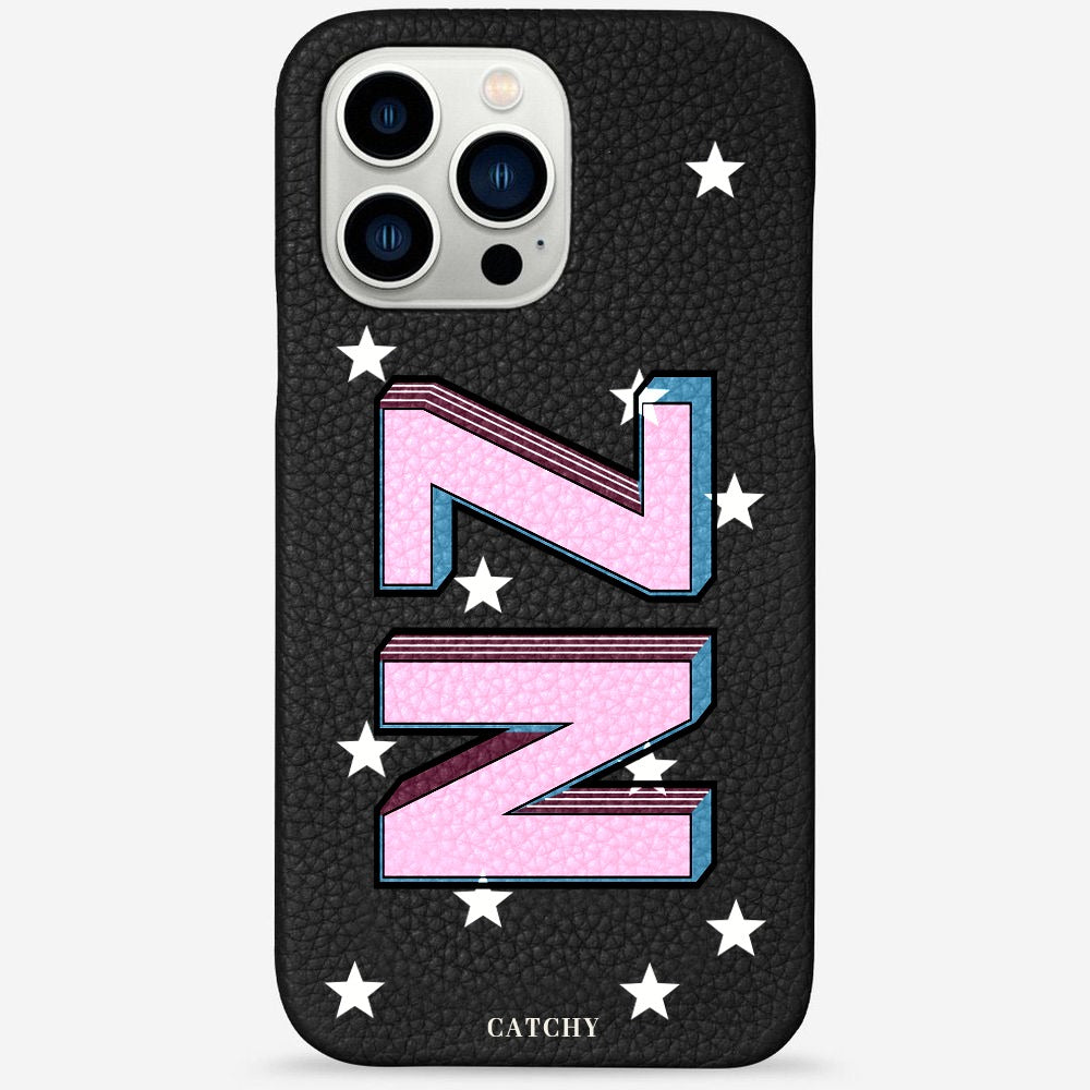 حافظة جلدية لهاتف iPhone بتصميم نجوم NZ