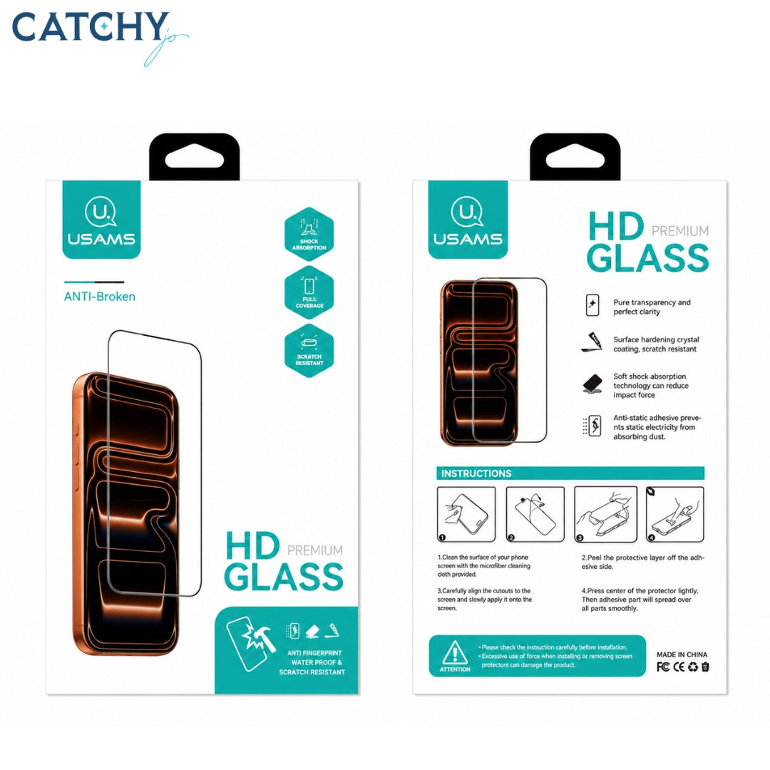 USAMS Anti-Broke HD Glass Privacy Screen Protector