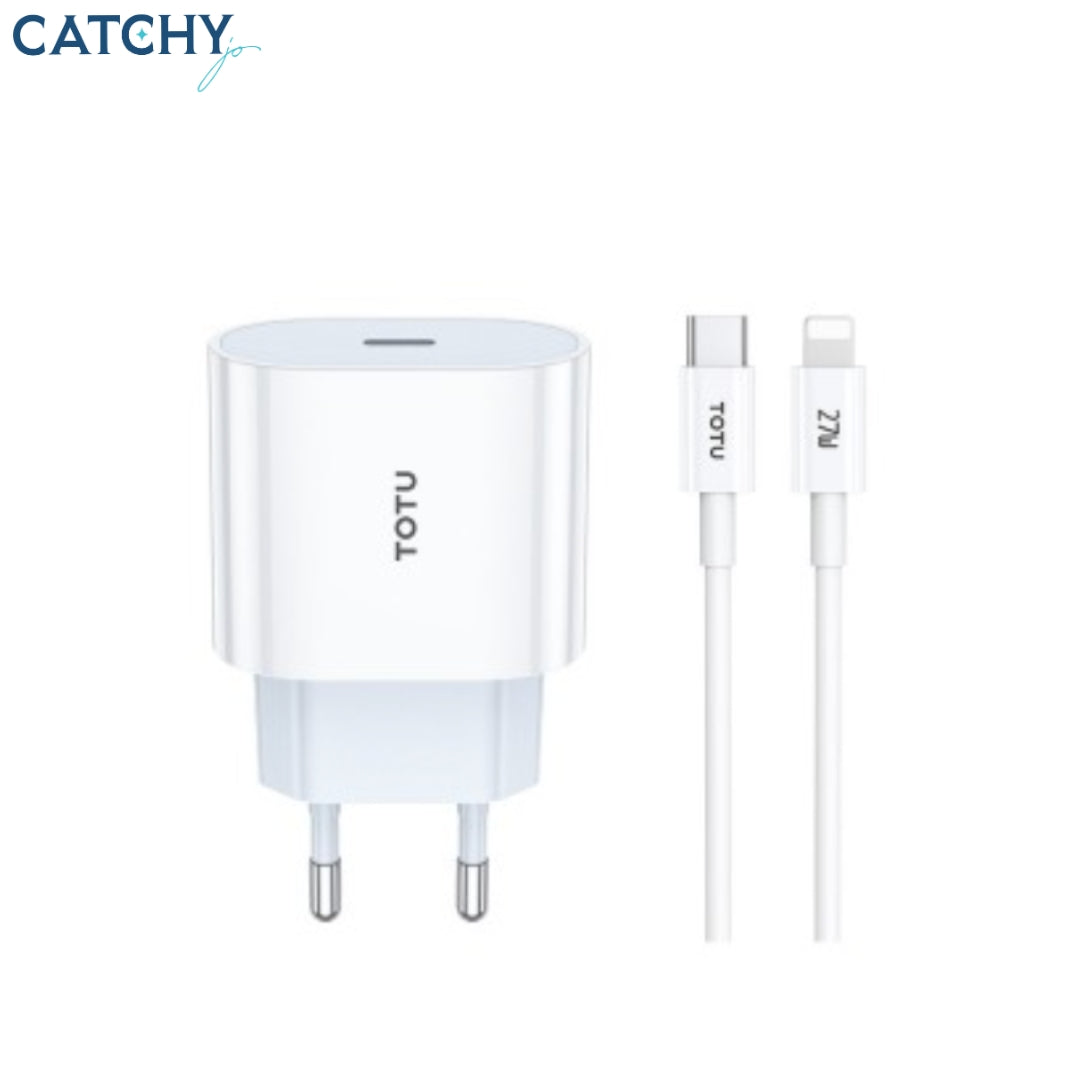 TOTU HC-1 Fast Charging Adapter With Lightning Cable (20W)