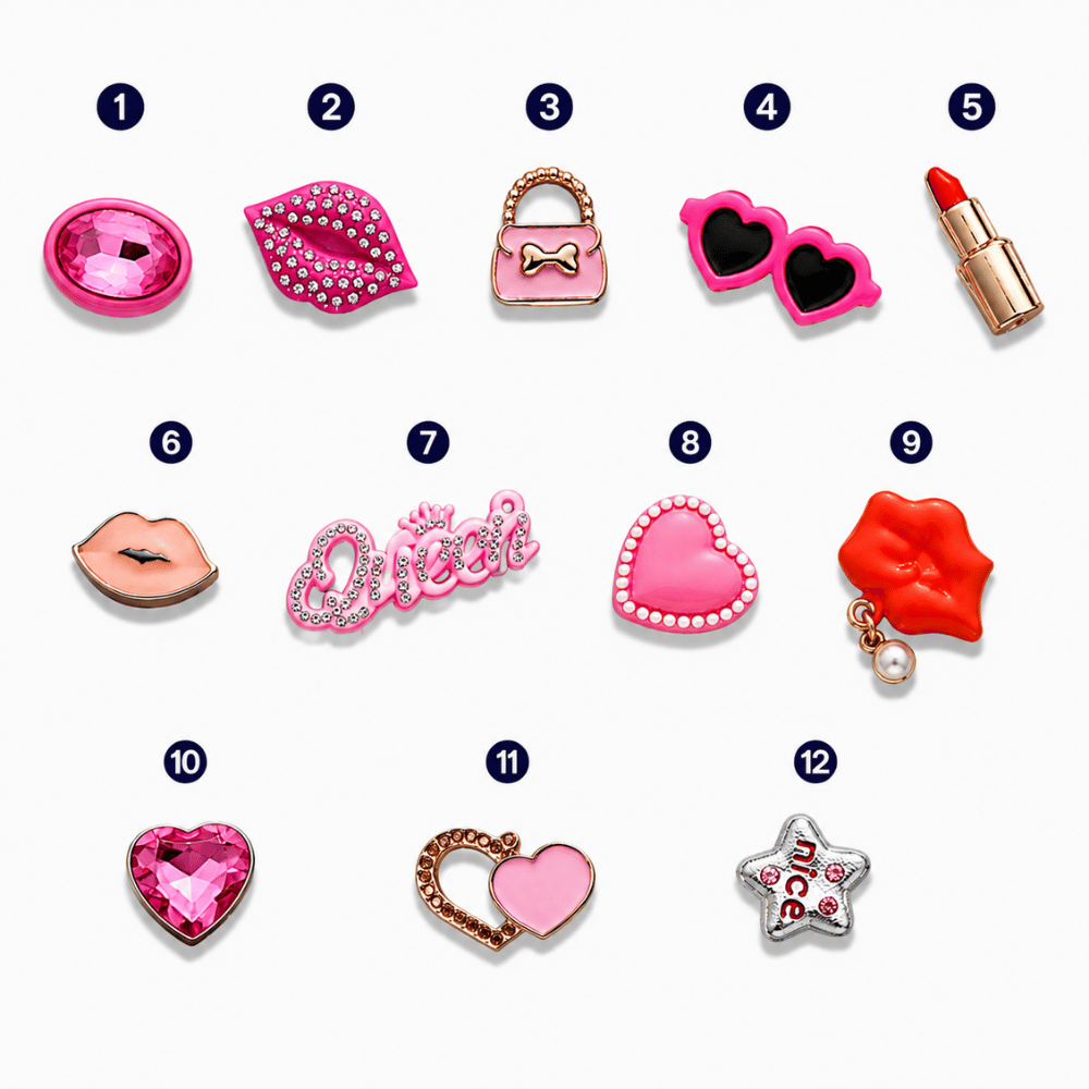 Metal Hearts Charms