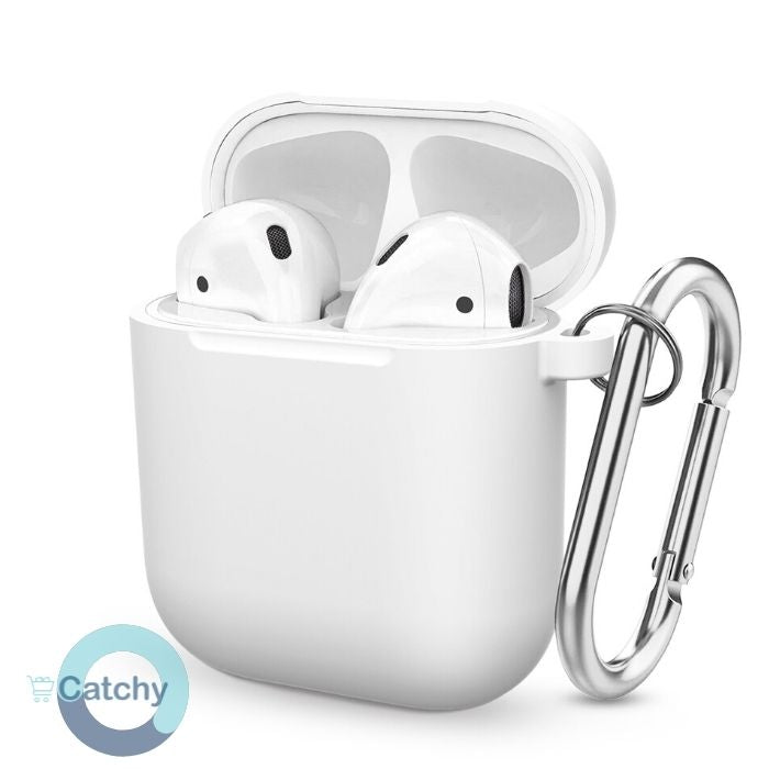 Airpods 1 & 2 Silicone Case With Keychain