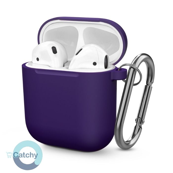 Airpods 1 & 2 Silicone Case With Keychain