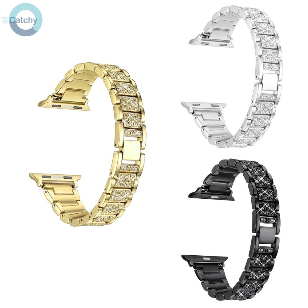 Apple Watch Stainless Steel Luxury Diamond Band