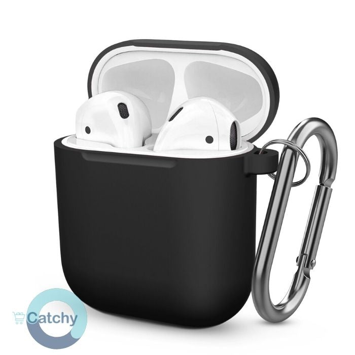 Airpods 1 & 2 Silicone Case With Keychain
