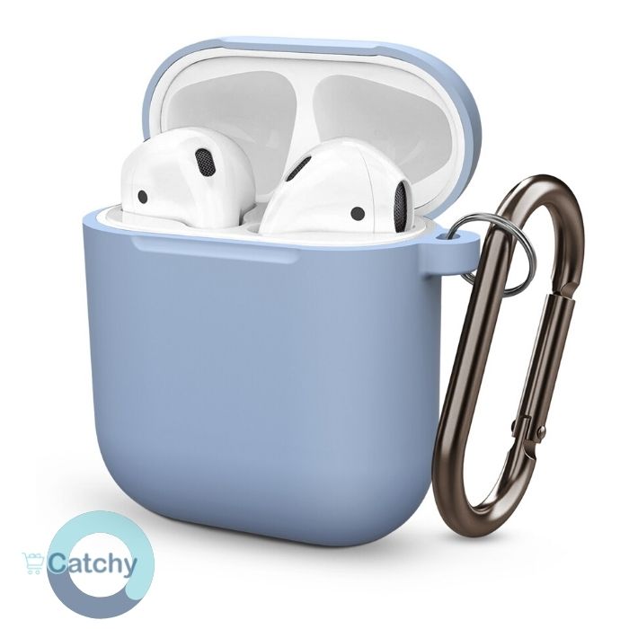 Airpods 1 & 2 Silicone Case With Keychain