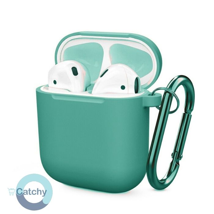Airpods 1 & 2 Silicone Case With Keychain