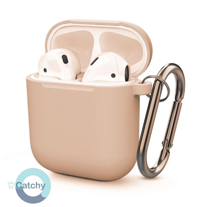 Airpods 1 & 2 Silicone Case With Keychain