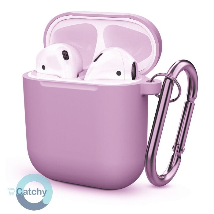 Airpods 1 & 2 Silicone Case With Keychain
