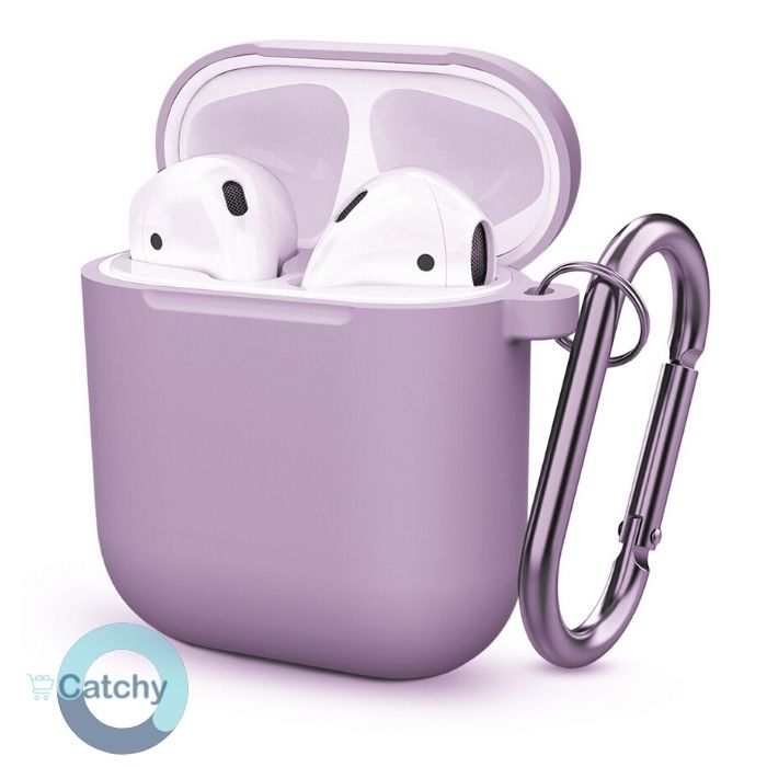 Airpods 1 & 2 Silicone Case With Keychain