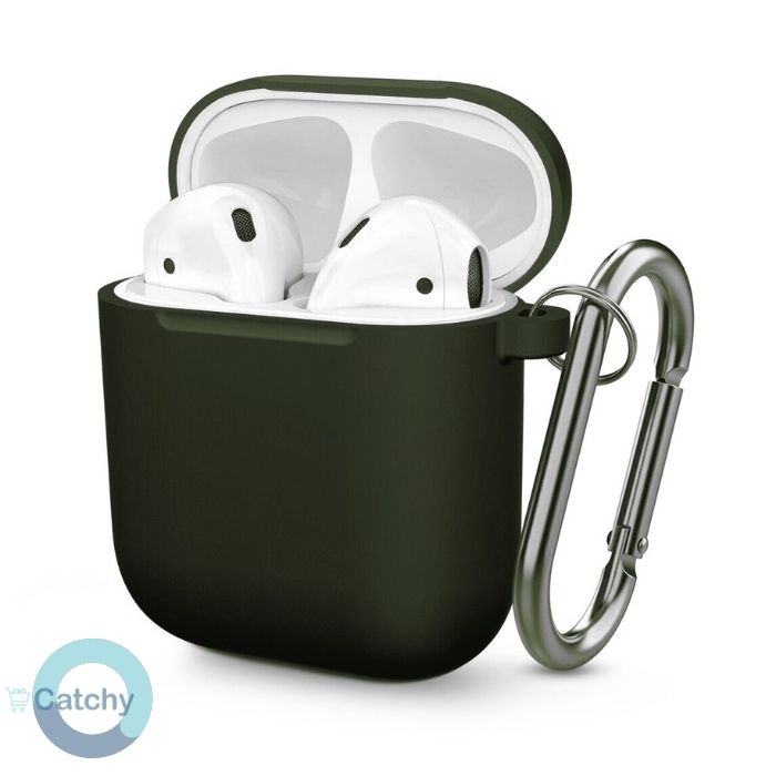 Airpods 1 & 2 Silicone Case With Keychain