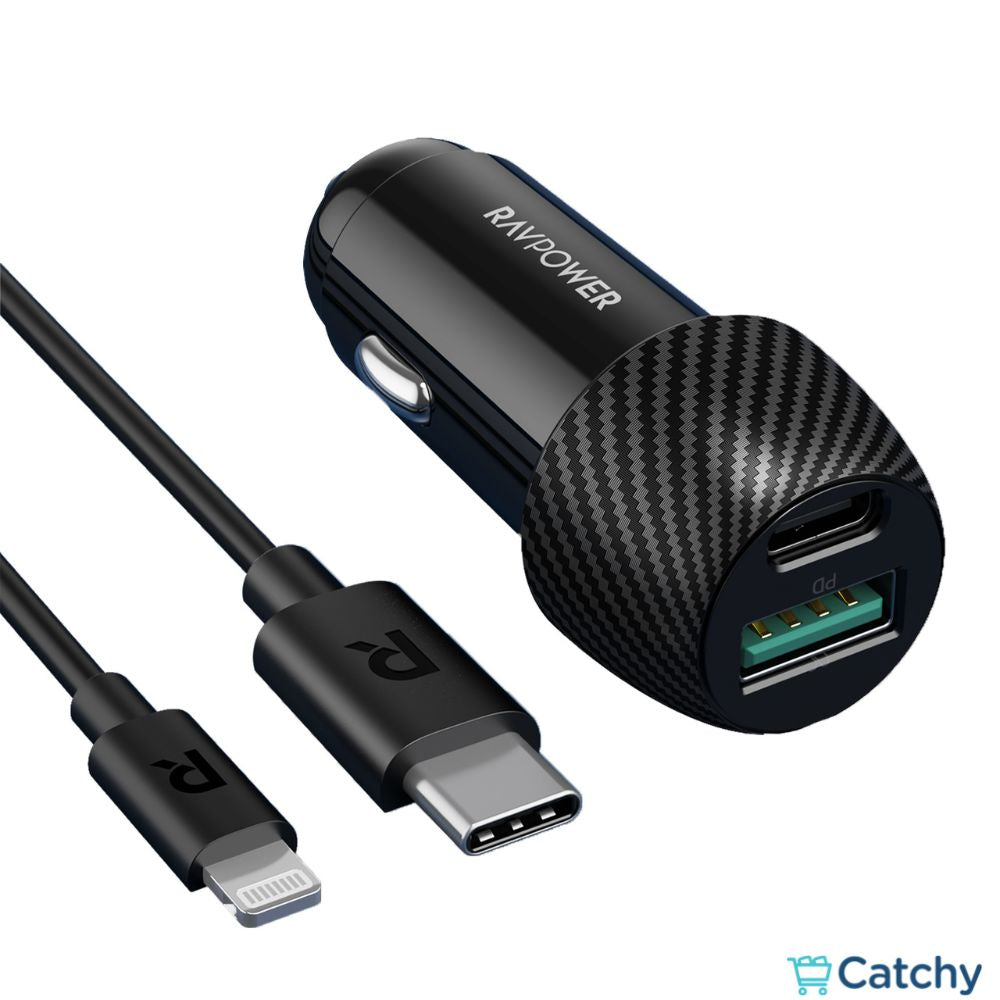 RAVPOWER Car Charger 49W 2 Ports