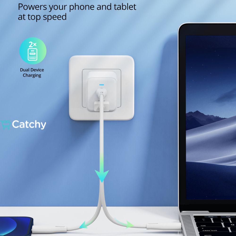 RAVPOWER GaN Wall Charger PD Pioneer 45W 2 Ports