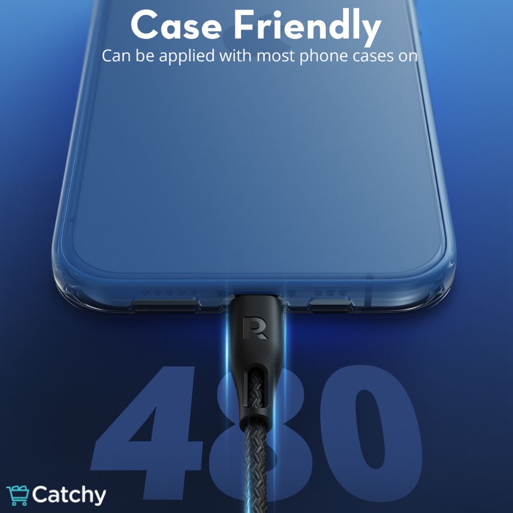 RAVPOWER كابل USB إلى Lightning مضفّر ملون من النايلون