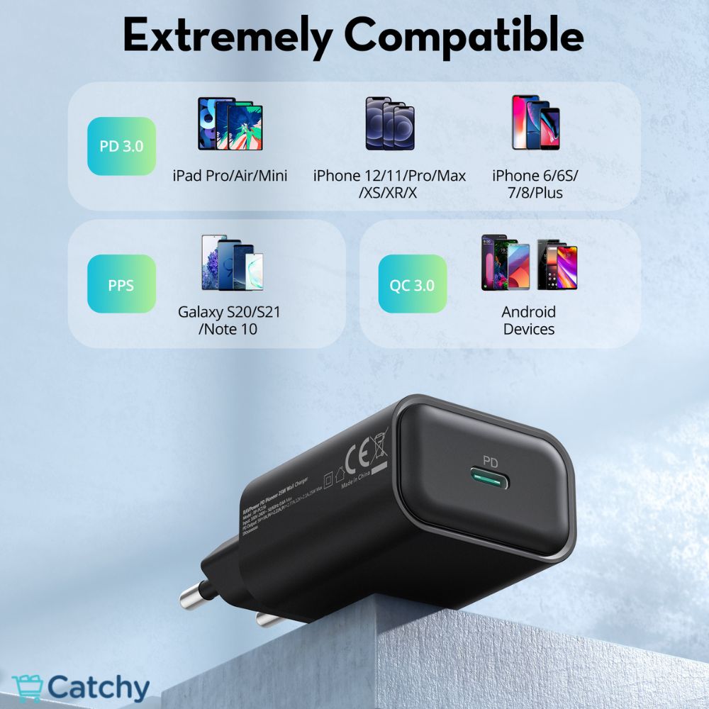 RAVPOWER Wall Charger PD3.0 Single Port 25W