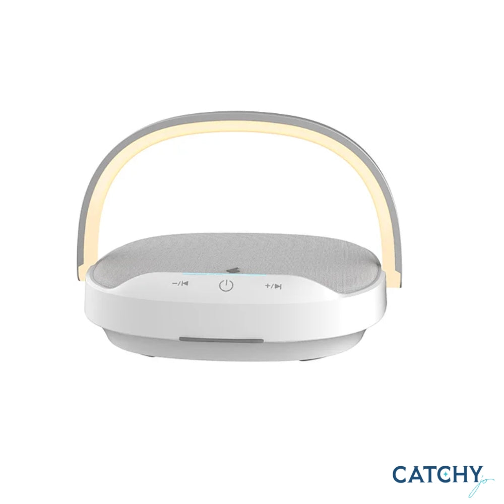 WiWU Portable 3 in 1 Wireless Charging Desk Lamp Speaker 15W Fast Wireless Charging