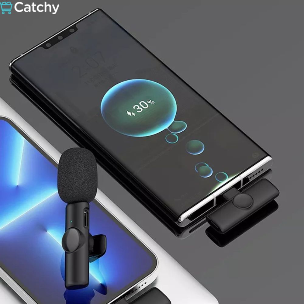 Wireless Clip Microphone For Mobile