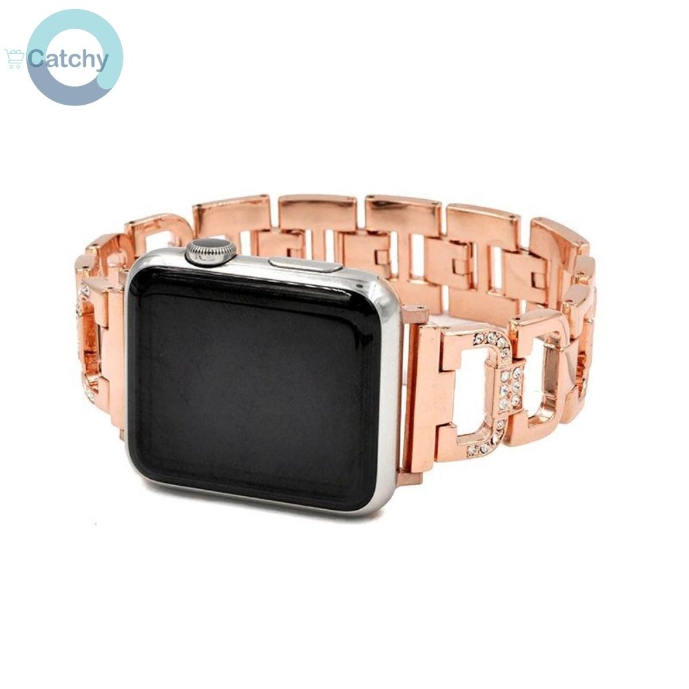 Apple Watch Stainless Steel Denim Diamond Band